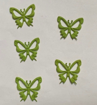 Filz-Schmetterling filigran hellgrün